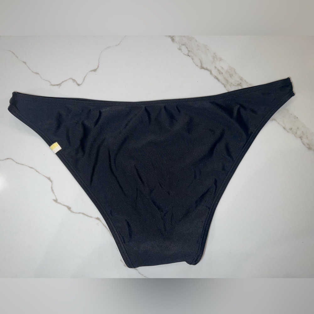 Summersalt Black Bikini Bottom Women Size 4 Recycled Swimwear Low Rise Solid - Picture 3 of 4